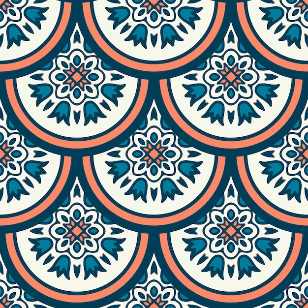 Retro Seamless Pattern sfondo asiatico stile estetico