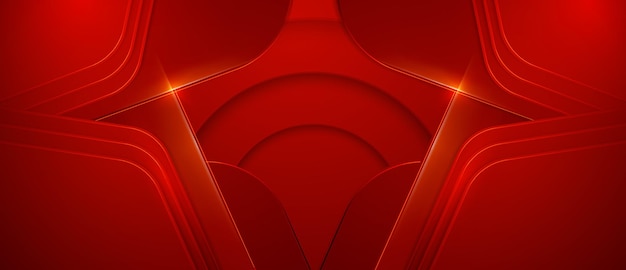 Riassunto Composizione geometrica rossa
