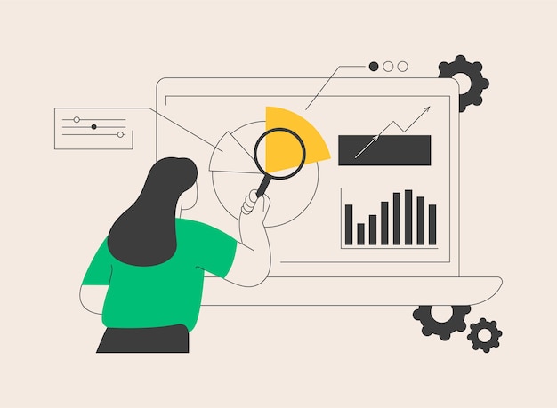 Ricerca di marketing illustrazione vettoriale di concetto astratto Analisi dei clienti azienda di ricerca di marketing trovare opportunità di mercato indagine di gruppo di riferimento pagata agenzia pubblico di destinazione metafora astratta