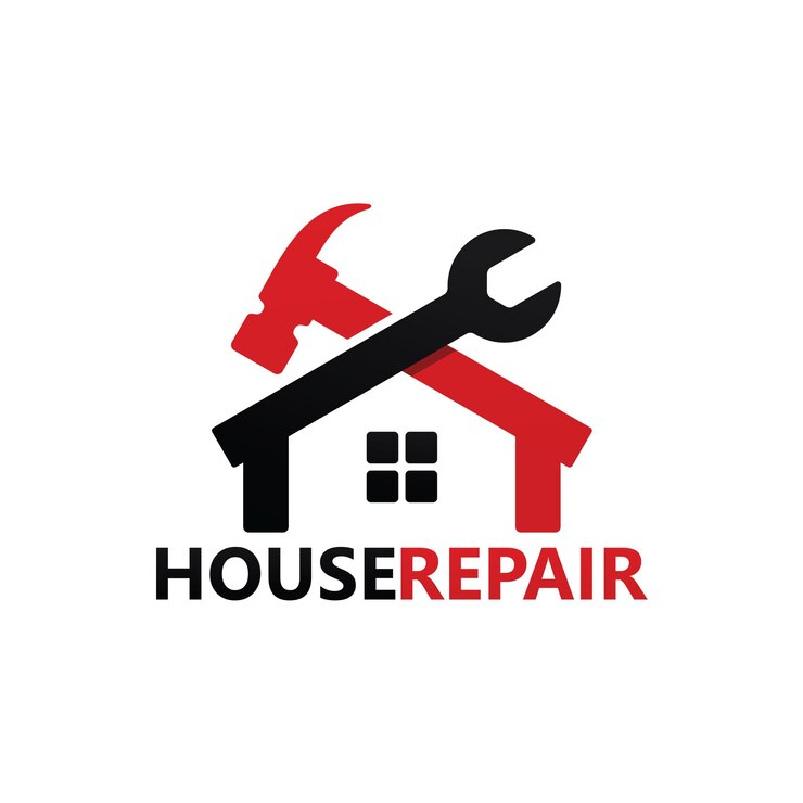 Riparazione della casa Logo Template Design Vector