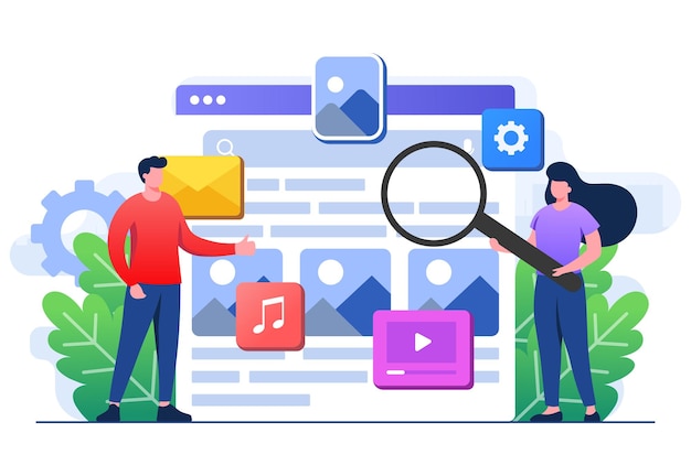 Risultati di ricerca dal motore di ricerca visualizzati nel browser web