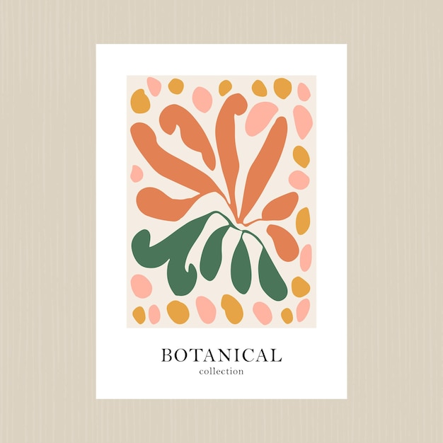 Ritagli botanici Paper Nature Poster Print
