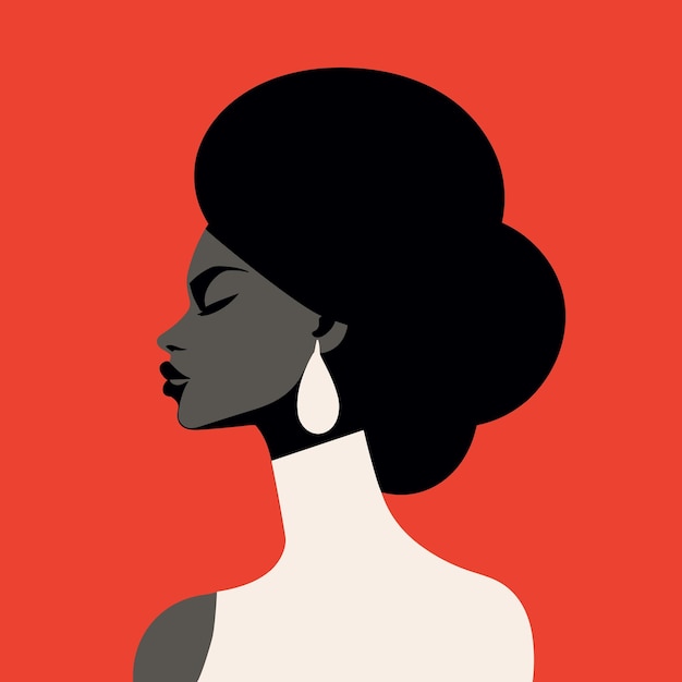 Ritratto di una donna nera elegante