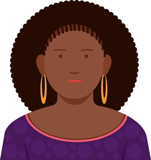 Ritratto di una ragazza Donna afroamericana Midadult donna nera