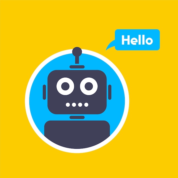 robot per l'assistenza umana i assistente nel telefono