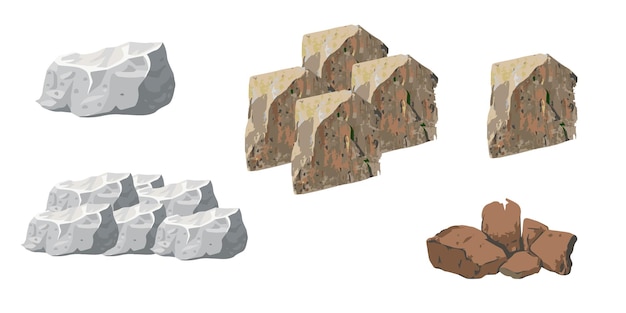 Rocce dure pietra beige forma affilata