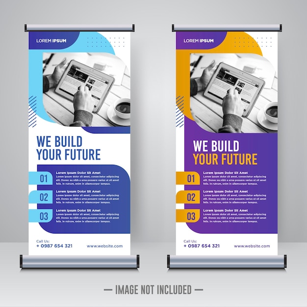 Rollup aziendale o modello di progettazione banner x