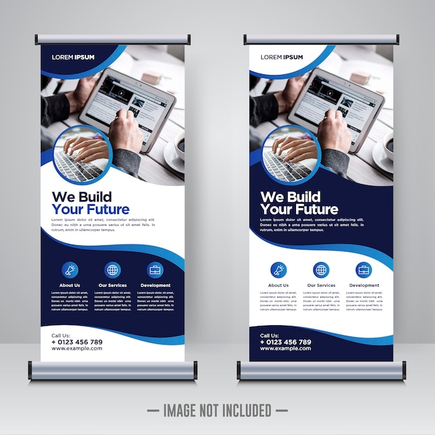 Rollup aziendale o modello di progettazione banner x