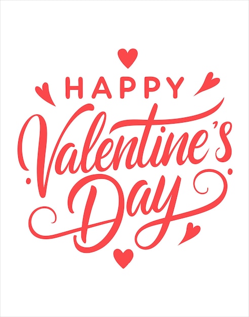 romantico felice giorno di San Valentino tipografia t-shirt design
