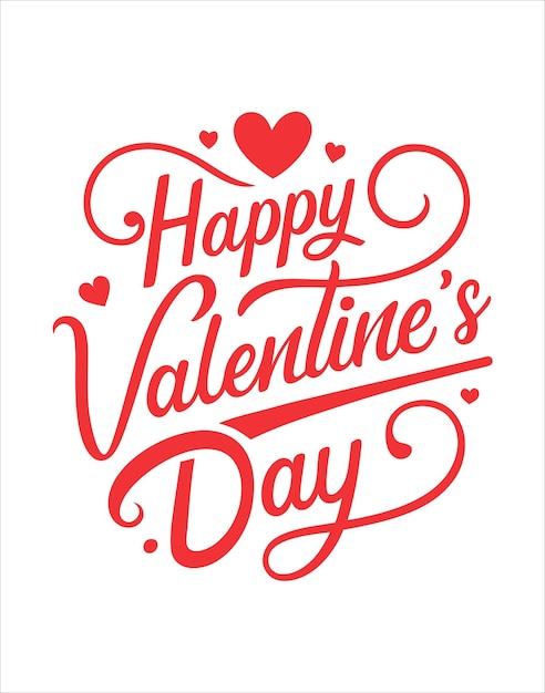 romantico felice giorno di San Valentino tipografia t-shirt design