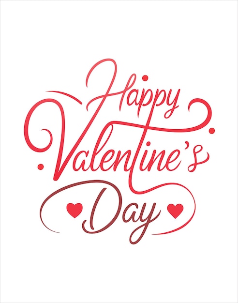 romantico felice giorno di San Valentino tipografia t-shirt design