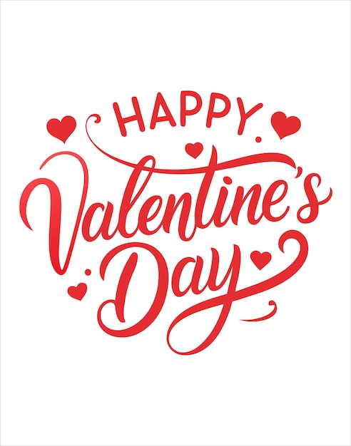 romantico felice giorno di San Valentino tipografia t-shirt design