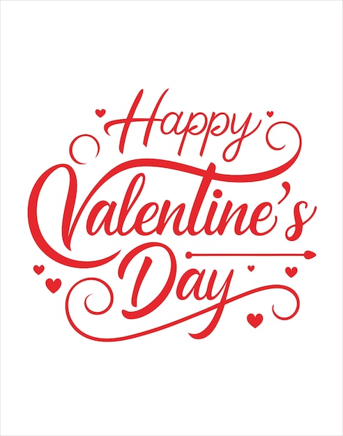 romantico felice giorno di San Valentino tipografia t-shirt design