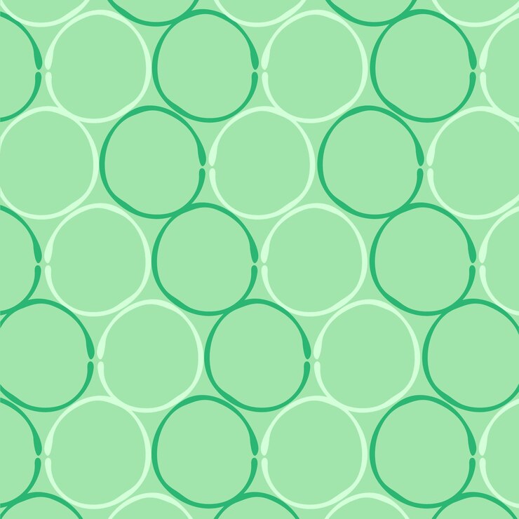 Ronde astratte su tela verde pastello