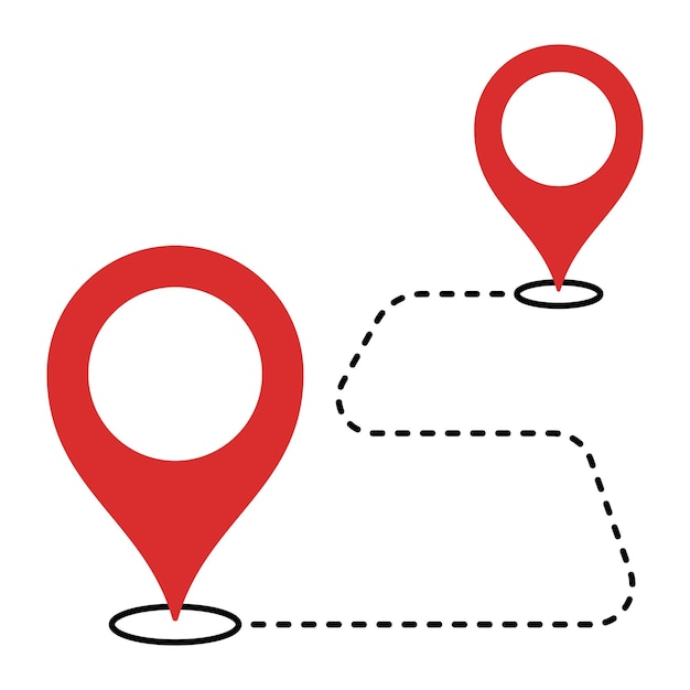 Rotta da pin di posizione a pin di posizione