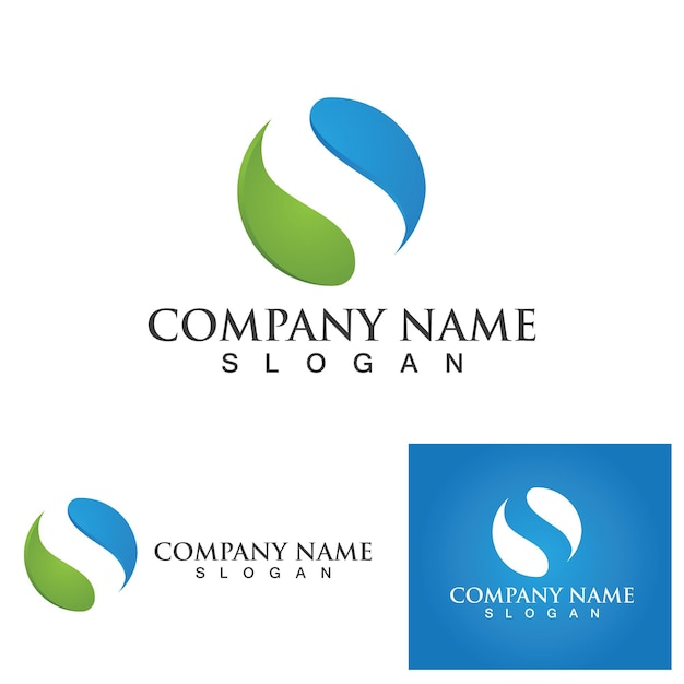 S lettera logo Business aziendale vettoriale