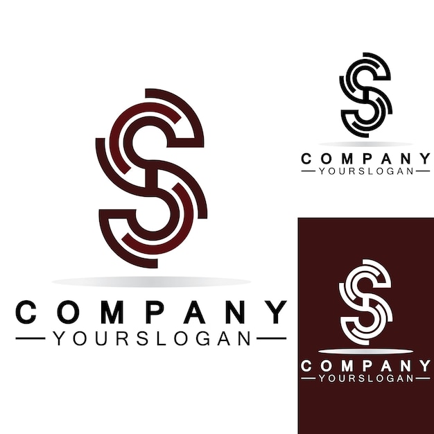 S Logo Lettera S logo modello di progettazione dell'icona