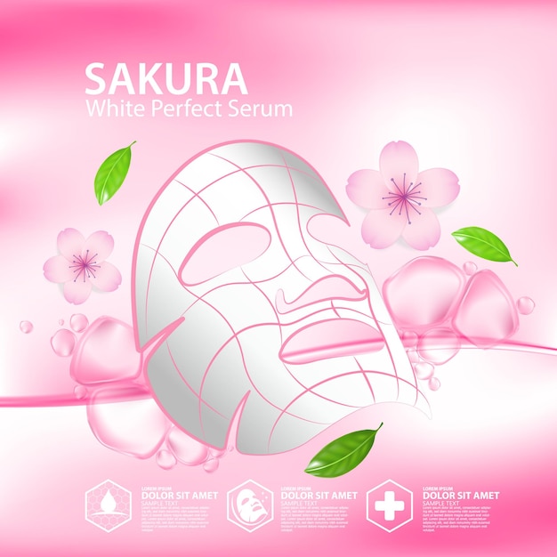 Sakura collagene soluzione cosmetica naturale per la cura della pelle