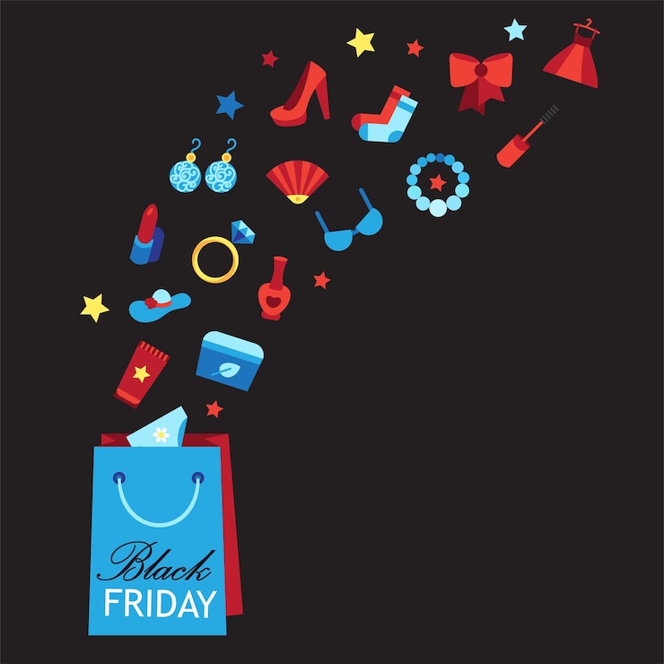 Vettore saldi del black friday