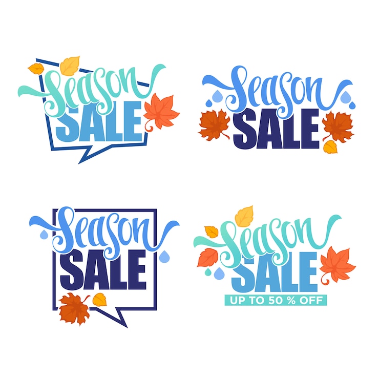 Vettore saldi di stagione, design del modello di banner sconto lucentezza con composizione scritta su backglound grigio