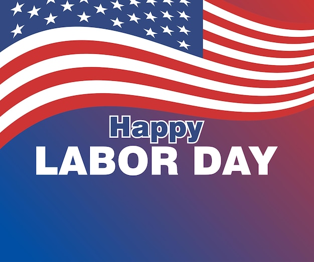 Saluti di felice festa del lavoro di testo semplice