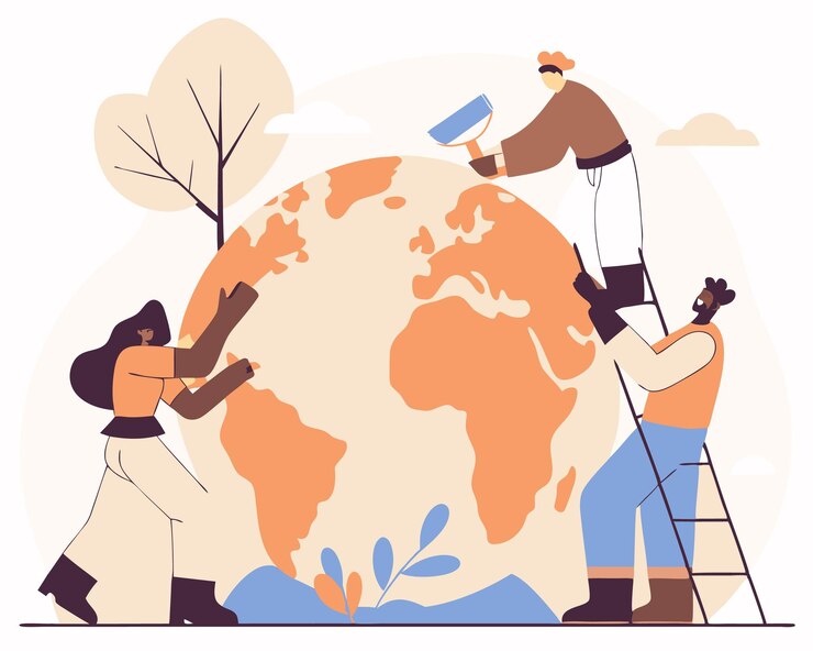 Vettore salva l'illustrazione del mondo