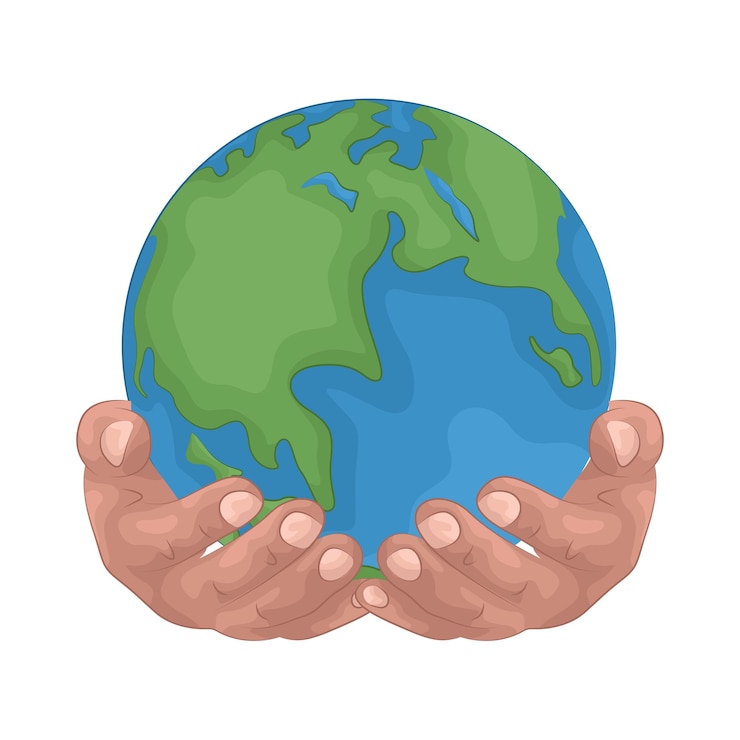 Vettore salva la terra