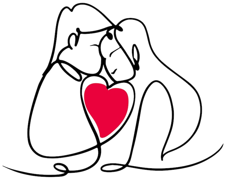 Vettore san valentino, coppie che celebrano il giorno di san valentino, amore, illustrazione, vettore