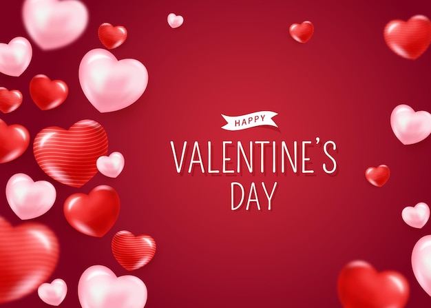 San Valentino moderno con i cuori
