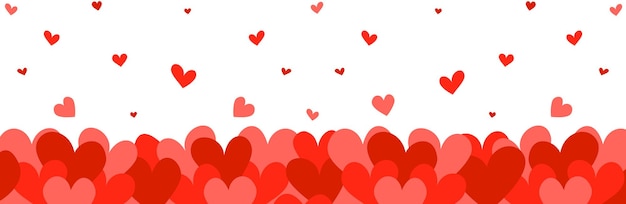 San Valentino sfondo digitale di cuori per sito Web, design volantino, banner. Amare.