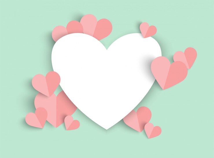 San Valentino sfondo rosa a forma di cuore