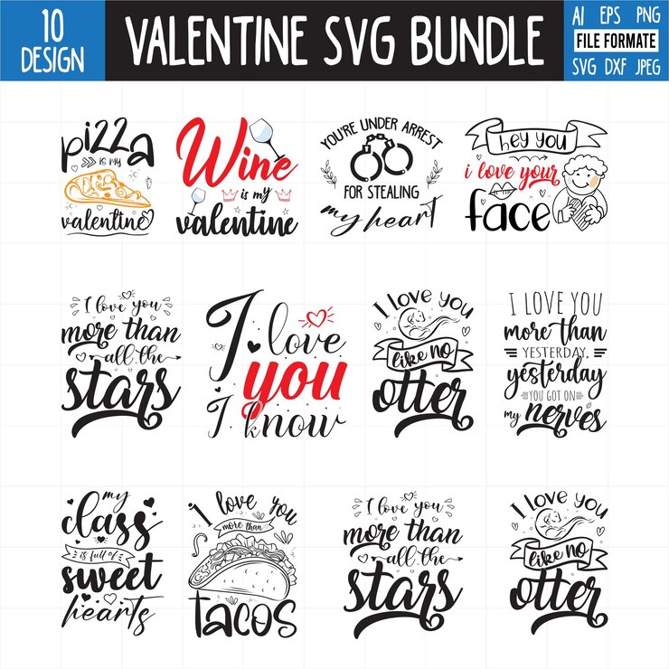 Vettore san valentino t-shirt design svg, t-shirt bundle svg.