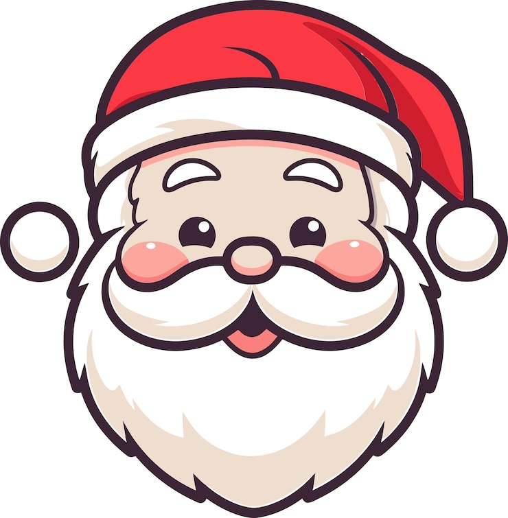 Vettore santa claus vector xmas scenesanta claus vector saluto festivo
