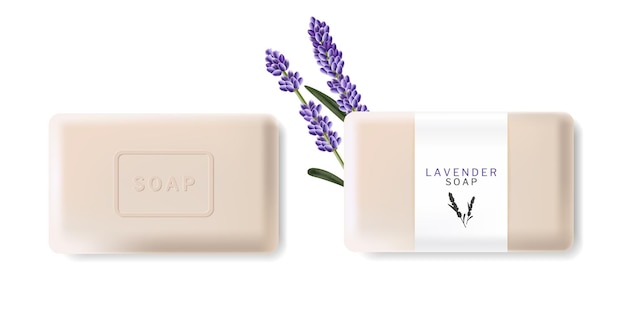 Sapone alla lavanda realistico