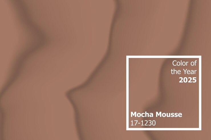 Vettore satin tessuto closeup 2025 colore concetto mocha mousse illustrazione vettoriale
