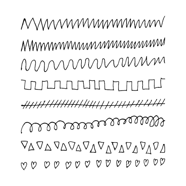 Scarabocchio astratto aggrovigliato con elementi Doodle di linea disegnata a mano