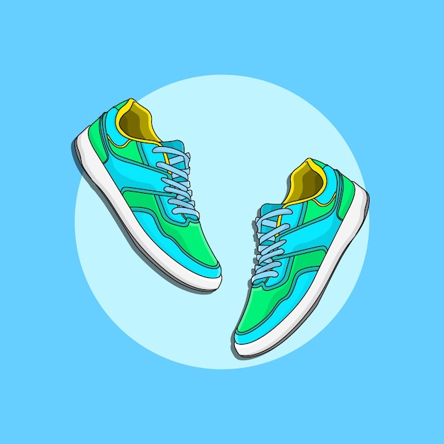 scarpe fumetto illustrazione vettoriale