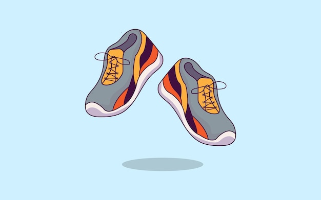 Scarpe sportive in stile dettagliato.
