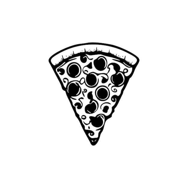 Scatena la potenza del tuo marchio con un logo pizza pulito e minimale