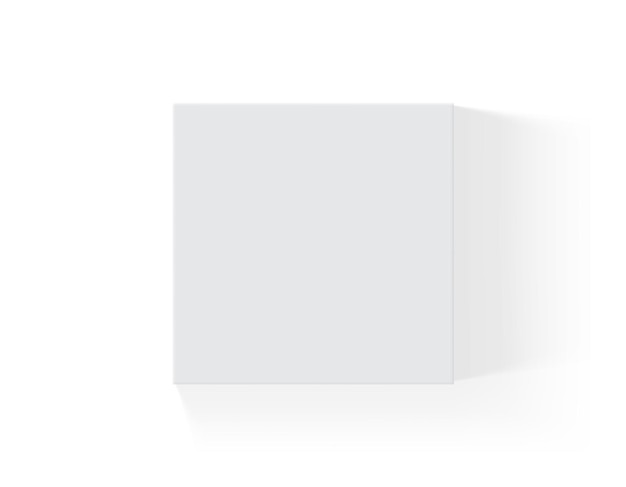 scatola di carta bianca isolato su sfondo bianco