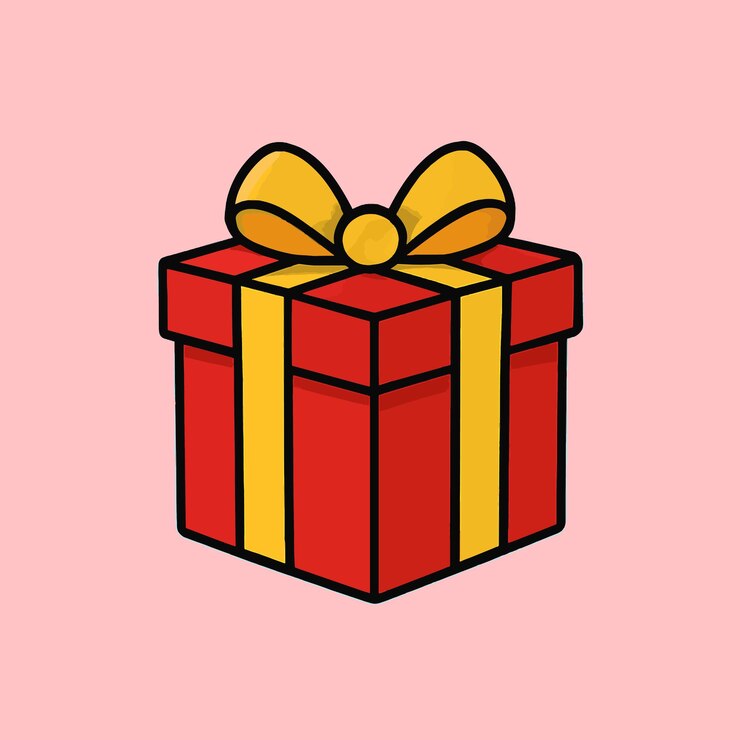 Scatola regalo di Natale Icona vettoriale Elementi di Natale