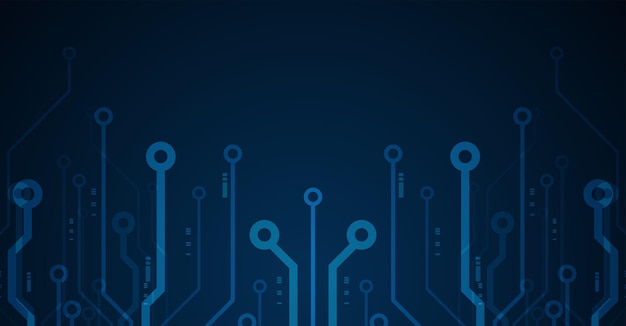 Scheda a circuito Scheda madre Tecnologia blu sullo sfondo