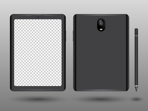 Scheda mockup 3D nera