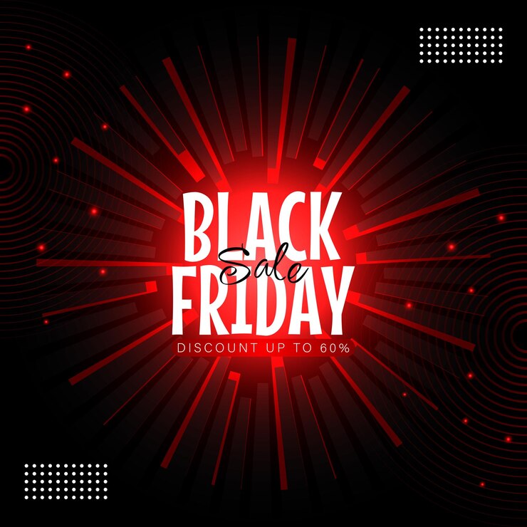 Schema di illustrazione vettoriale dei social media per le vendite del Black Friday