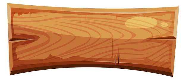 Schema di pannello vuoto di tavola di legno a cartone animato