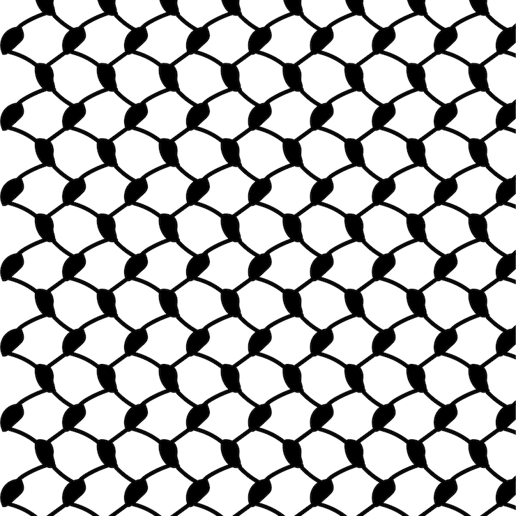 Schema Keffiyeh di tessitura di rete etnica