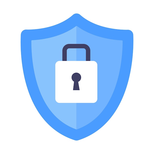 Schermatura wireless VPN wifi icona segno design piatto illustrazione vettoriale