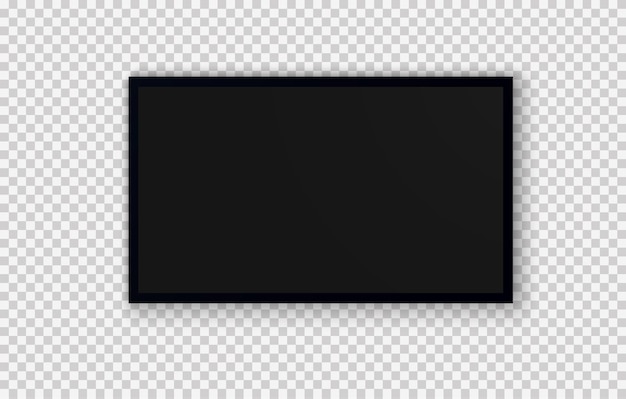 schermo TV PNG pannello LCD LED elegante moderno grande monitor di computer display mockup modello TV