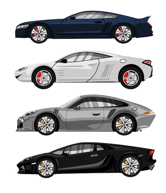Schizzo colorato moderno del fondo di pubblicità dell'automobile di lusso
