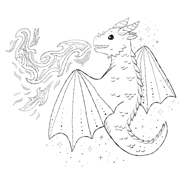 Schizzo di un drago